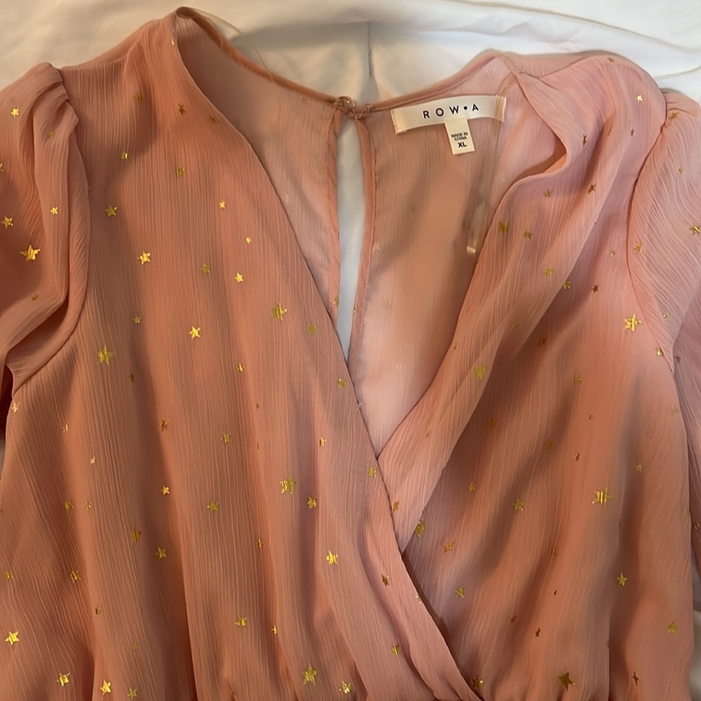 Pink Star Patterned Dress - Picture 2 of 3